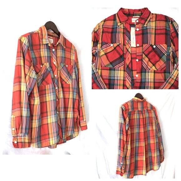 NWT Denim & Supply RL Utility Plaid Shirt - Picture 1 of 9